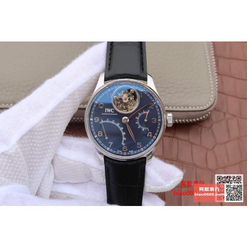 IWC 아이더블유씨 포르투기저 뚜르비옹 스틸 블루다이얼