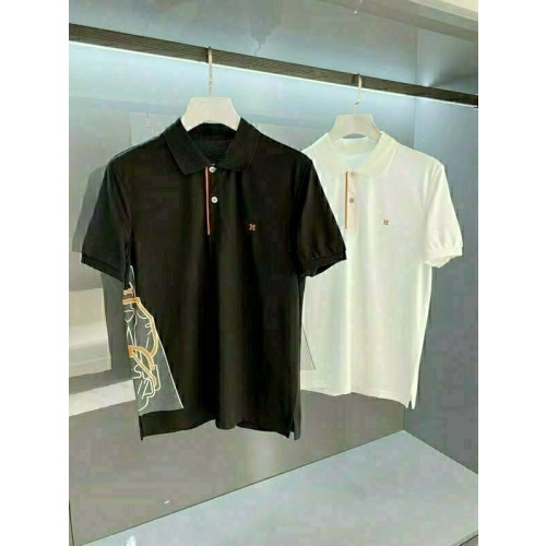 HERMÈS  배색라인 플라켓 반팔