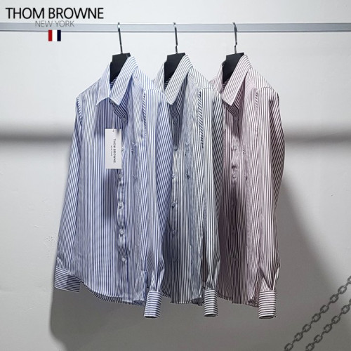 THOM BROWNE 톰브라운 히든삼선 크랙 셔츠