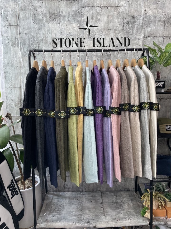 STONE ISLAND 스톤아일랜드 케이블 꽈배기 니트
