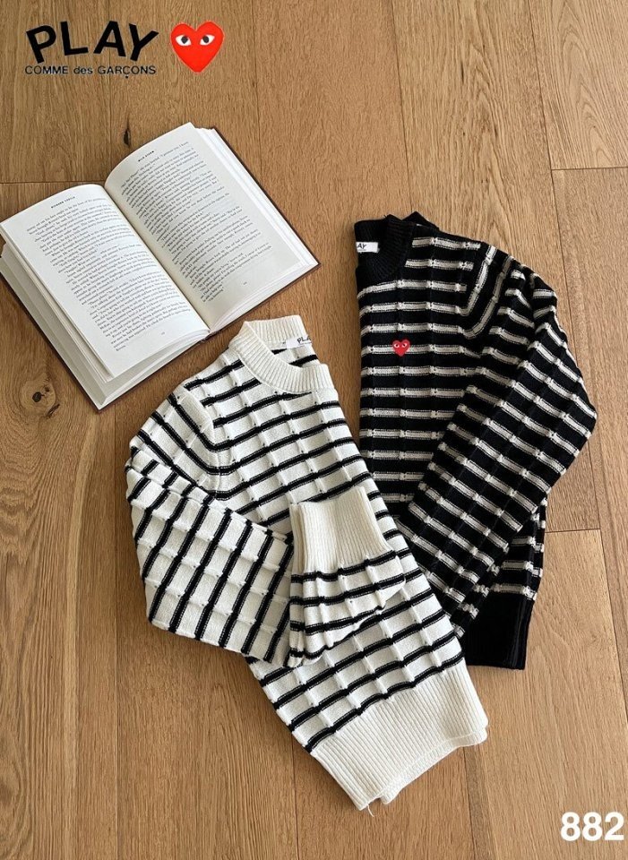 Comme des Garcons 꼼데가르송  미니하트  단가라 니트