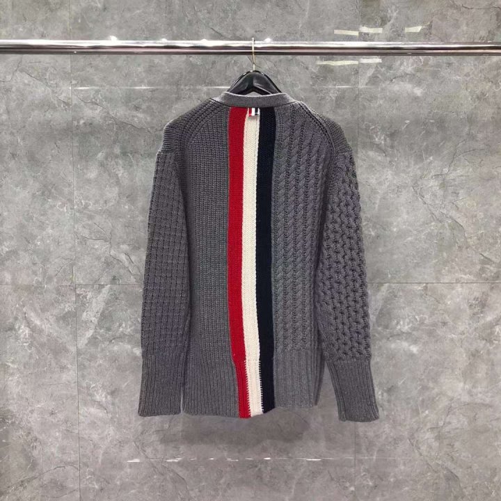 Thom Browne 톰브라운 센터백 스트라이프 케이블 가디건