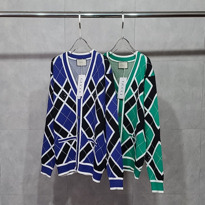 GUCCI 구찌 로고 패턴 가디건