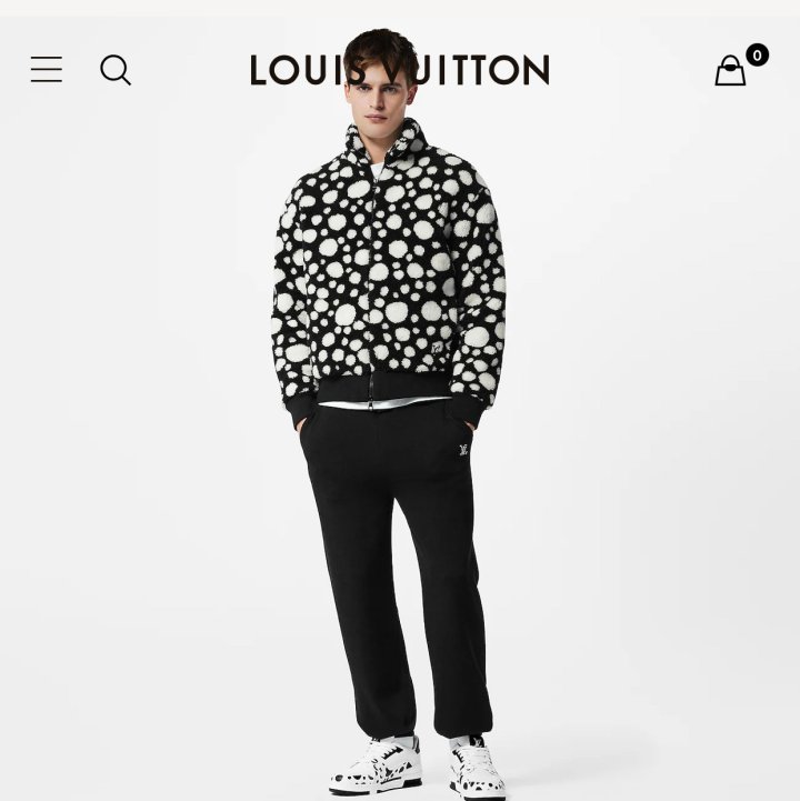 LOUIS VUITTON 루이비통 인피니티 도트 플리스 블루종