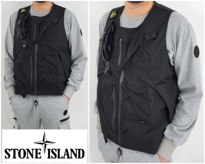 Stone Island  스톤아일랜드 가먼트 클랩스 베스트