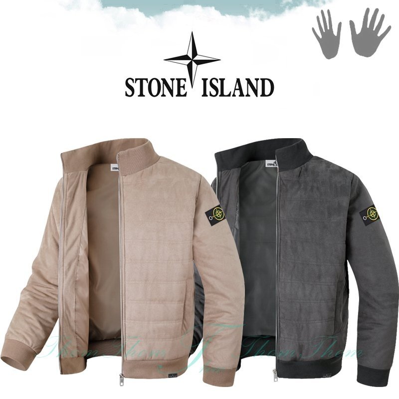 STONE ISLAND 스톤아일랜드 방풍 스웨이드 패딩 점퍼