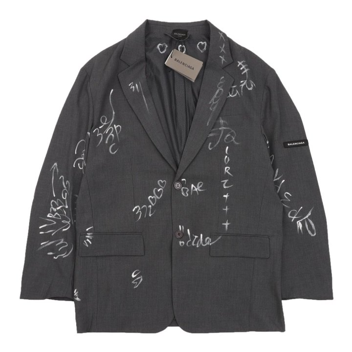 BALENCIAGA 발렌시아가 그래피티 스케이터 테일러드 자켓