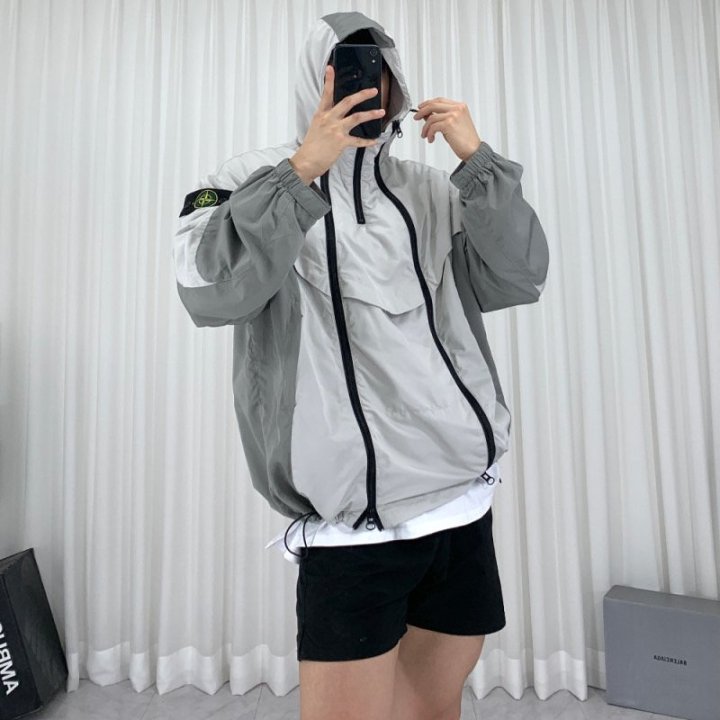 Stone Island  스톤아일랜드 패커블 배색 아노락