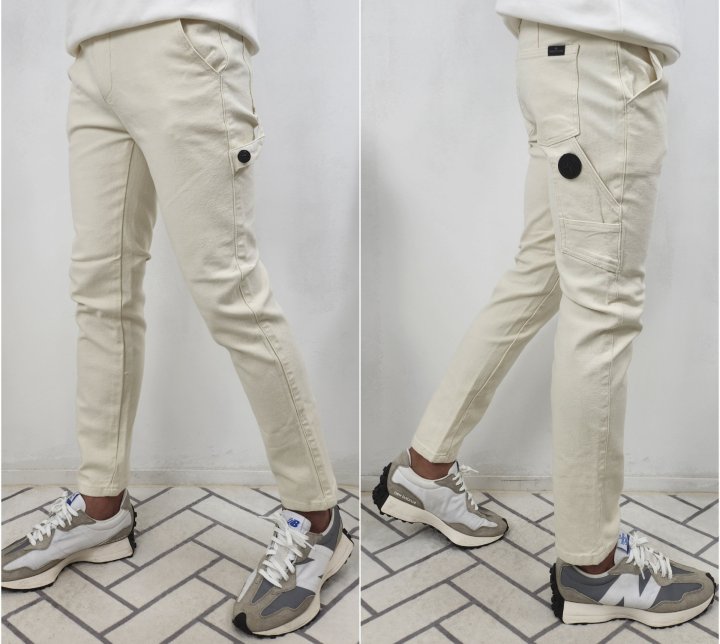 Stone Island 스톤아일랜드 가먼트 로열 백 패치 팬츠