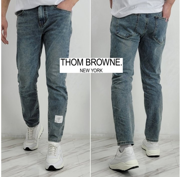 Thom Browne 톰브라운 블루라벨 스판 워싱 데님진