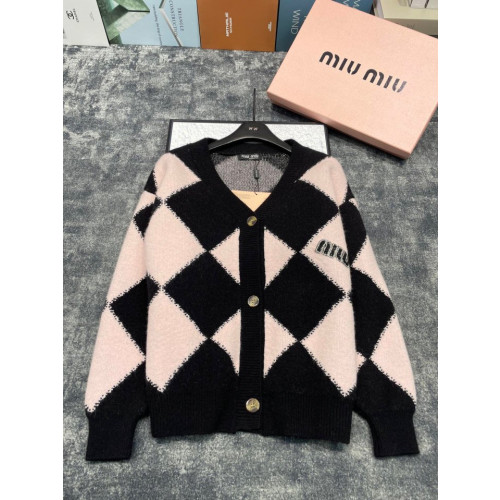 Miumiu 미우미우 2023 아가일 루즈핏 knit
