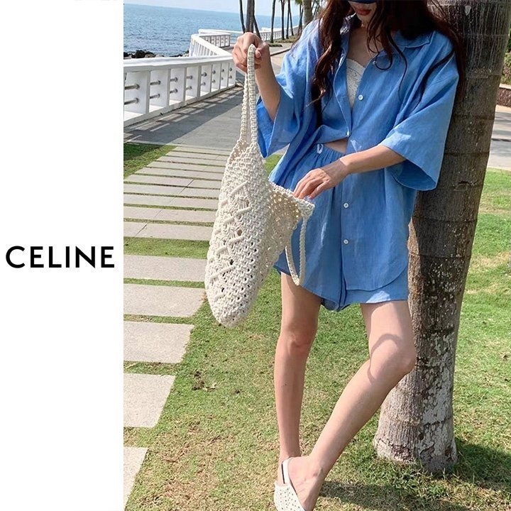 CELINE 셀린느 파스텔 반바지 투피스