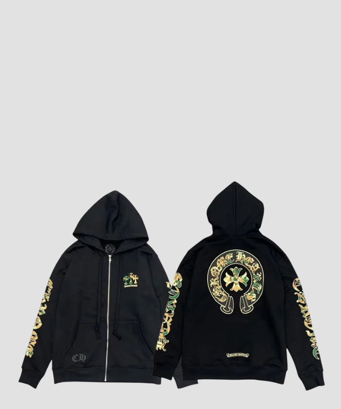 크롬하츠 카모 홀스슈 후드집업