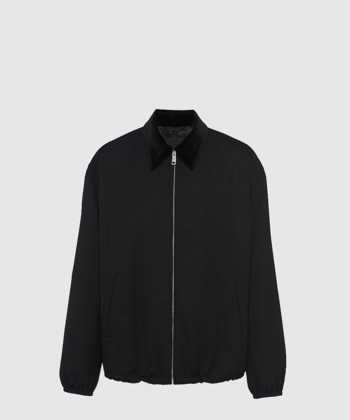 프라다 울 블루종 자켓 SGC491