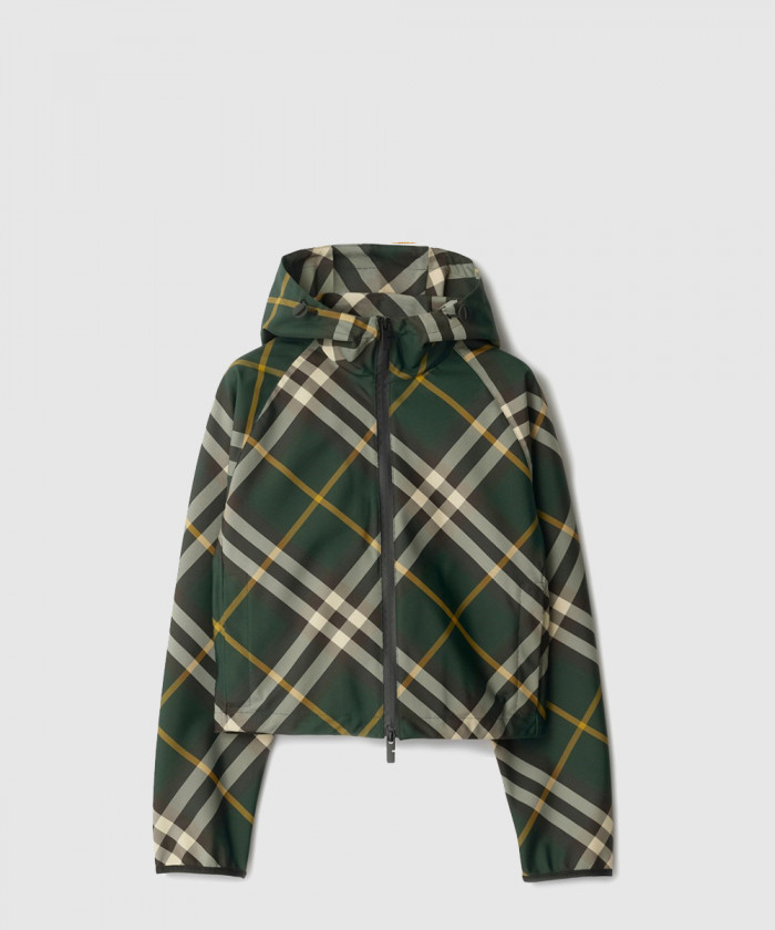 버버리 크롭 체크 라이트웨이트 자켓 80818891