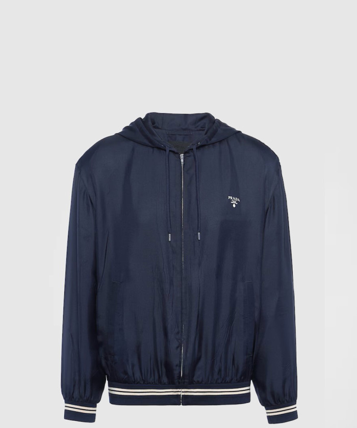 프라다 실크 후디 재킷 SGC538