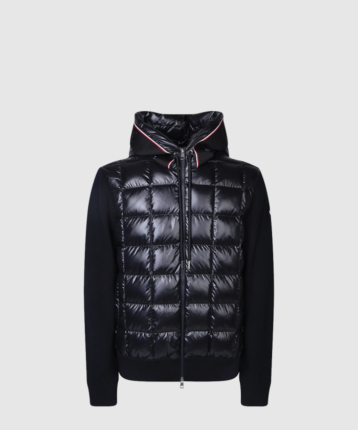 몽클레어 울 퀼팅 후디 재킷