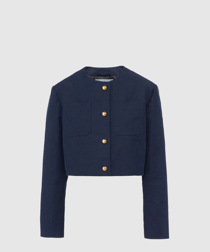 프라다 싱글브레스트 트리코틴 재킷 P540O1