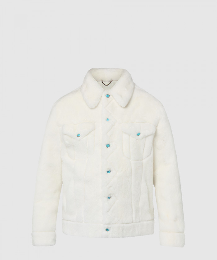 루이비통 밍크 트러커 재킷 1AFXB5