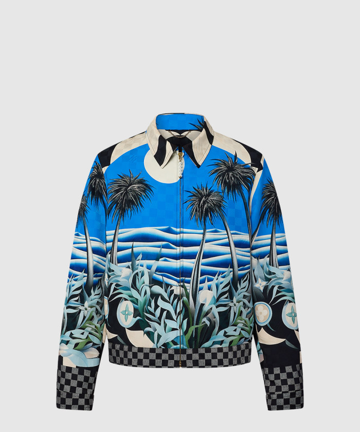 루이비통 프린티드 비스코스 블루종 1AFQCD