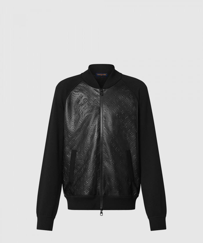 루이비통 레더 앤드 니티드 울 블루종 1ABJ1Y