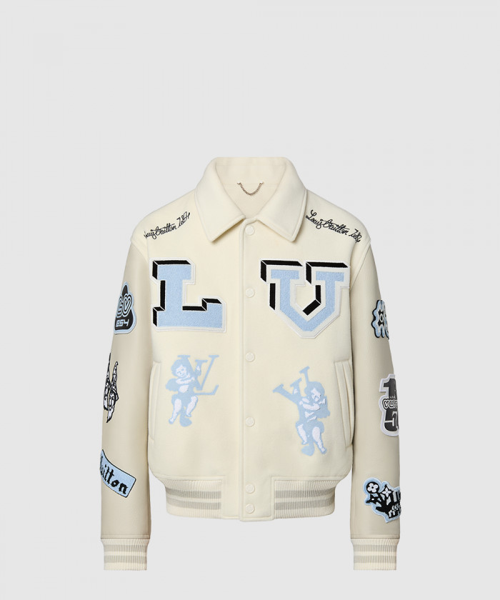 루이비통 멀티 패치 믹스드 레더 바시티 블루종 1AAHHE