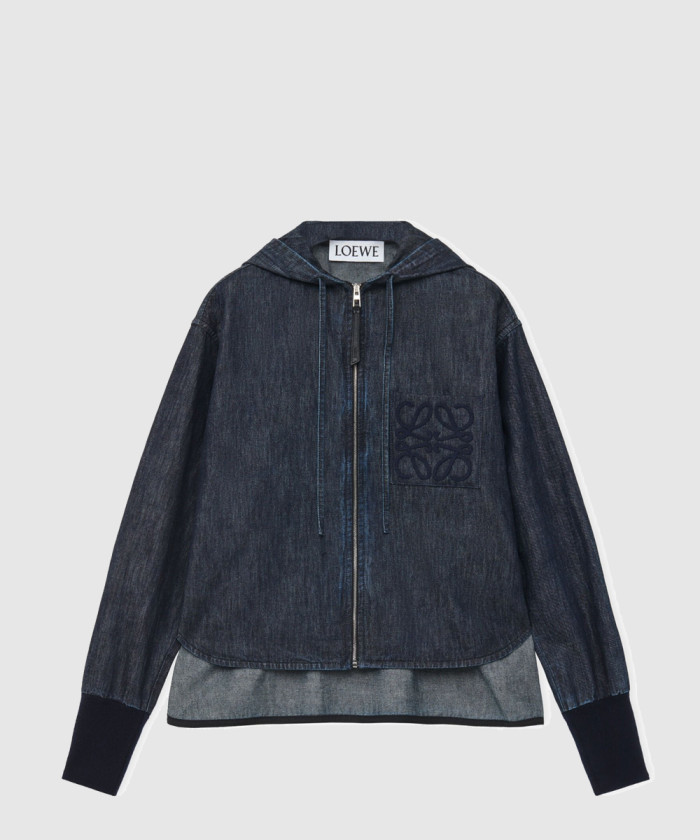 로에베 데님 후드 재킷