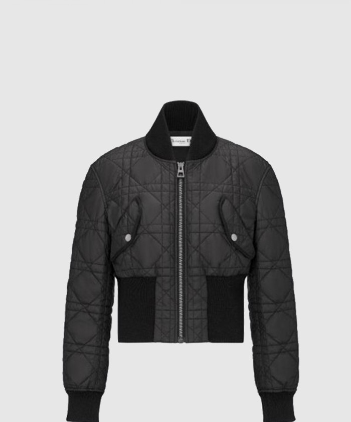 디올 매크로까나쥬 크롭 봄버 재킷 327C1