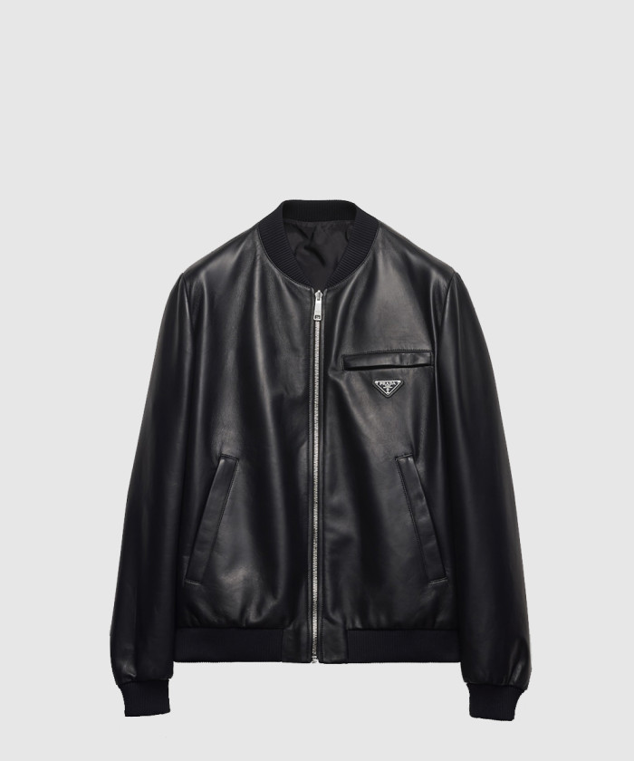 프라다 나파 가죽 바머 재킷 UPW280