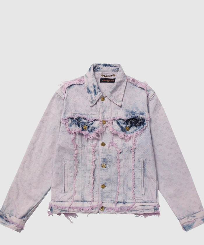 루이비통 프린지드 모노그램 보이후드 데님 재킷 1AB4TB