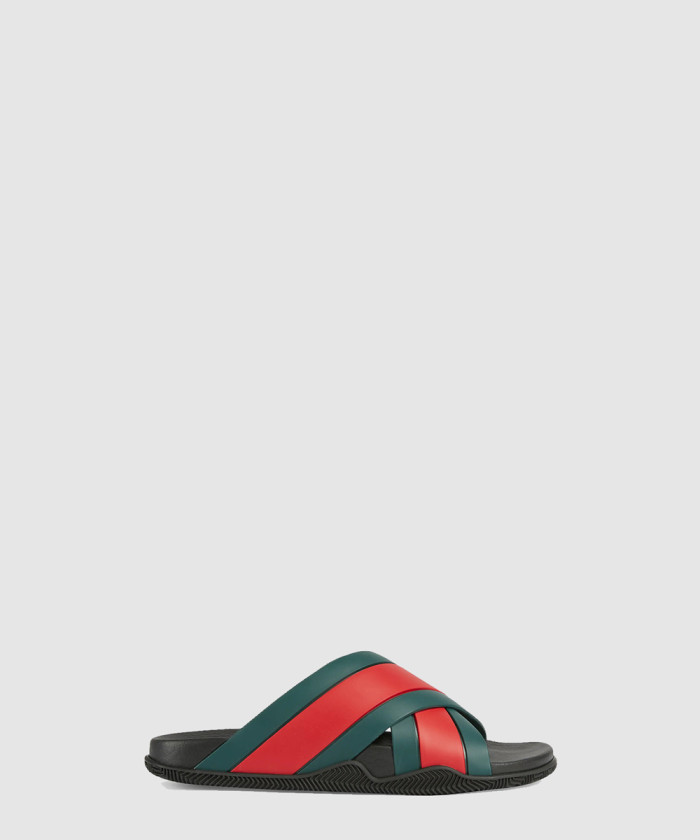 구찌 웹 러버 슬리퍼 630326