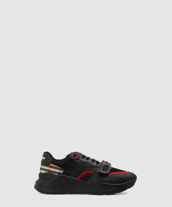 버버리 빈티지 체크 패턴 로우탑 스니커즈 8056920