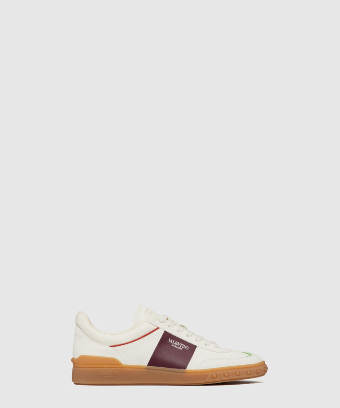 발렌티노 송아지 가죽 로우탑 스니커즈