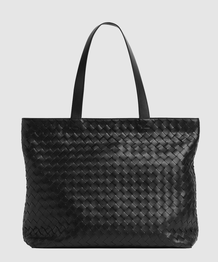 보테가베네타 라지 인트레치아토 지퍼 토트백 786666