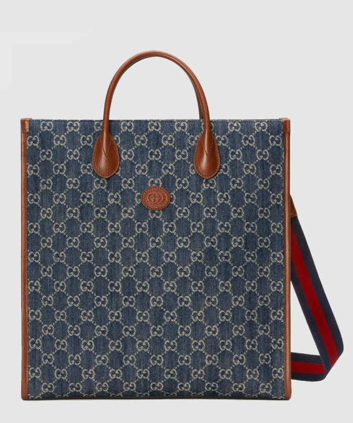 구찌 인터로킹 G 미듐 토트백 674155