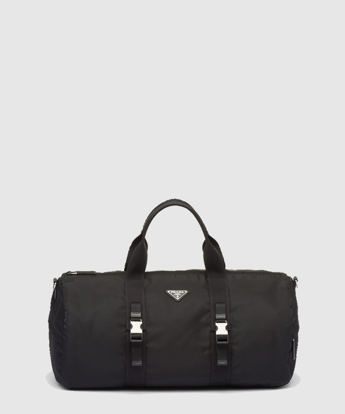 프라다 리나일론 및 사피아노 가죽 더플백 2VC015