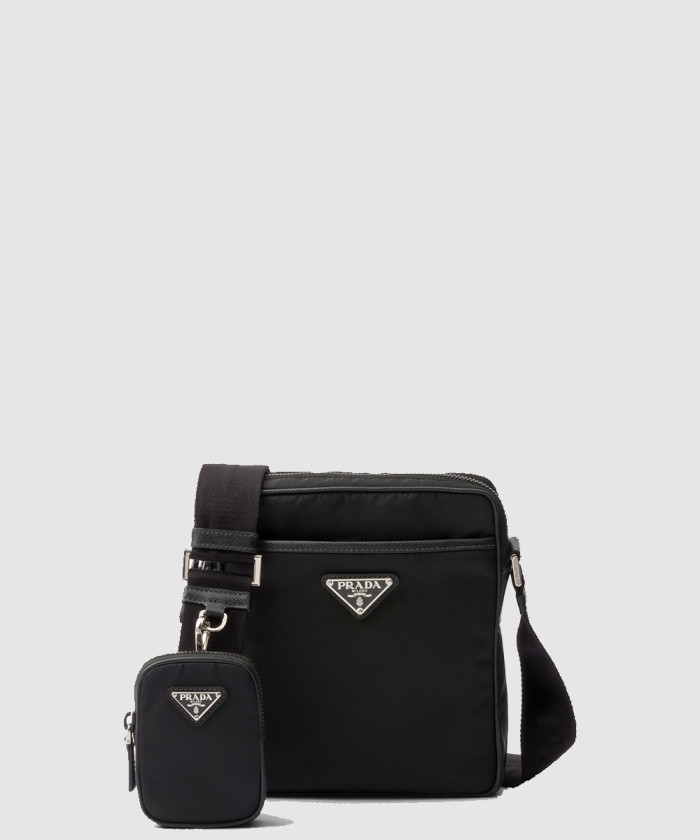 프라다 리나일론 및 사피아노 숄더백 2VH112