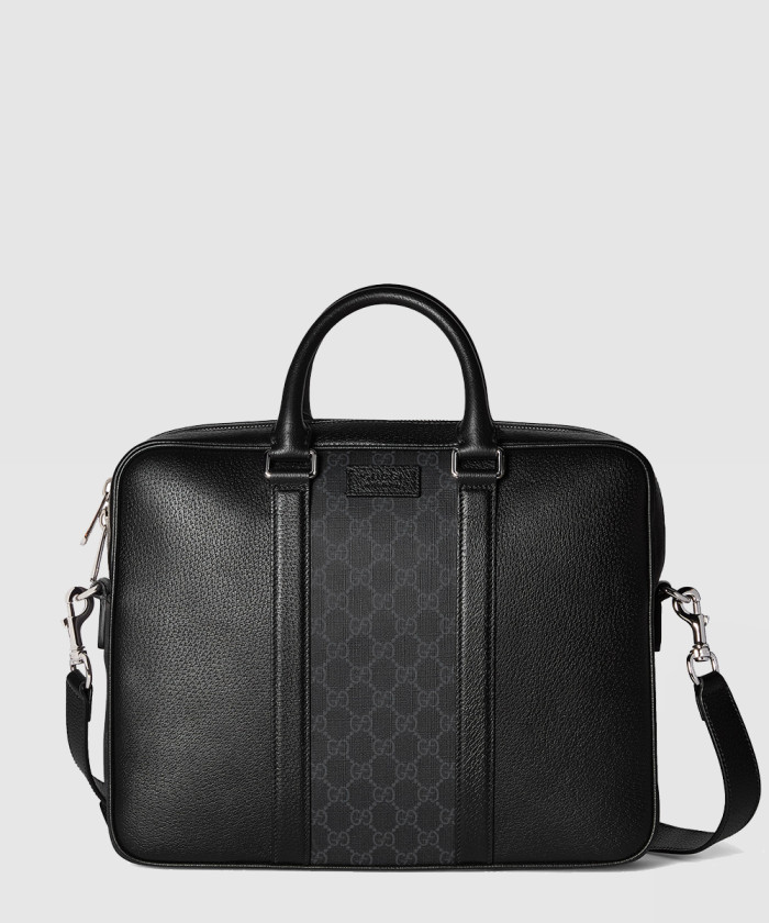구찌 태그 장식의 미디엄 GG 브리프케이스 795461