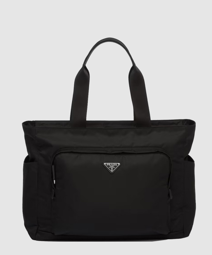 프라다 사피아노 가죽 및 리나일론 토트백 2VG097