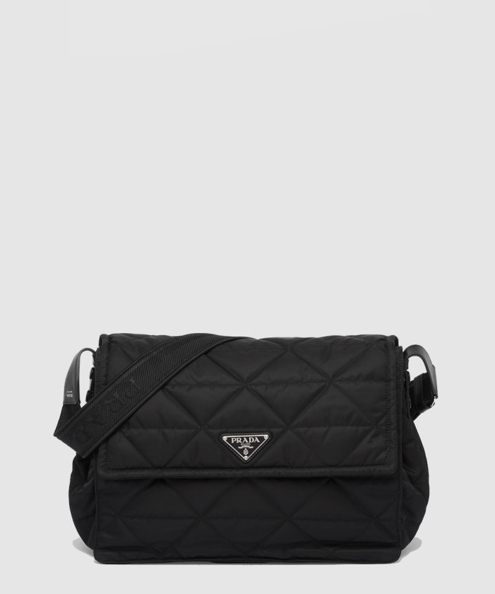 프라다 탑스티치 리나일론 숄더백 2VD057