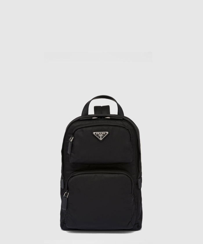 프라다 리나일론 및 사피아노 가죽 백팩 2VZ105