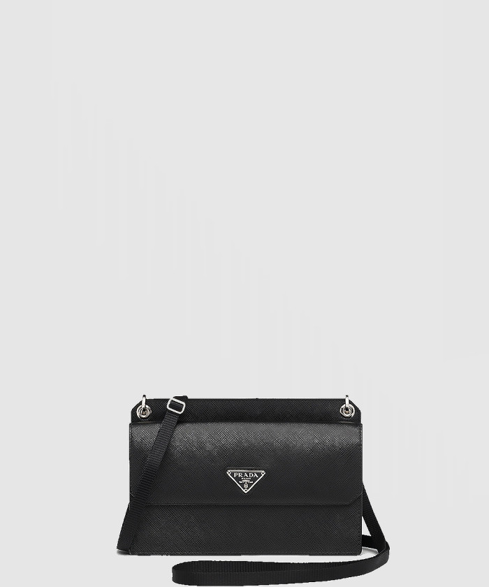 프라다 삼각 로고 사피아노 폰 홀더 숄더백 2ZH107