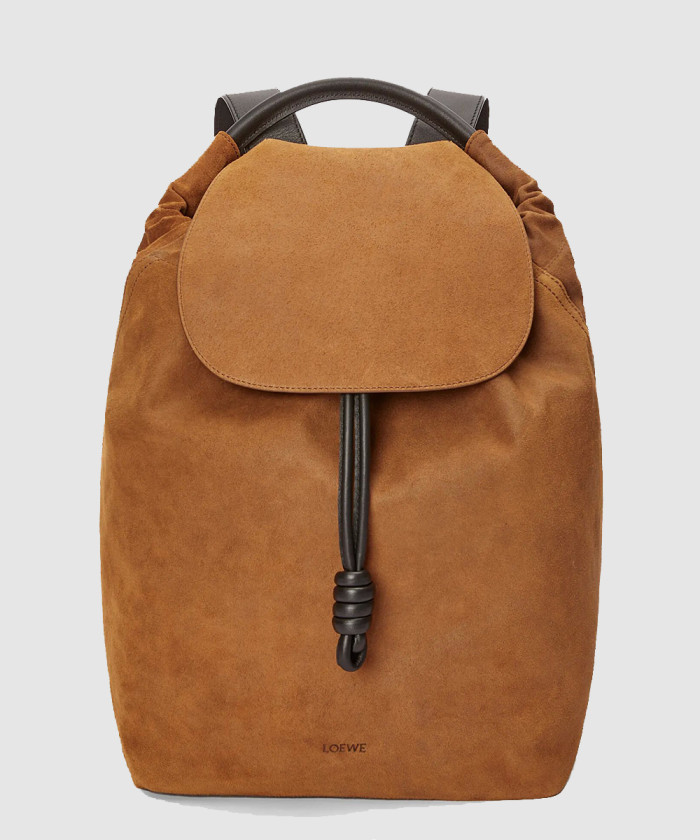 로에베 스웨이드 레더 백팩