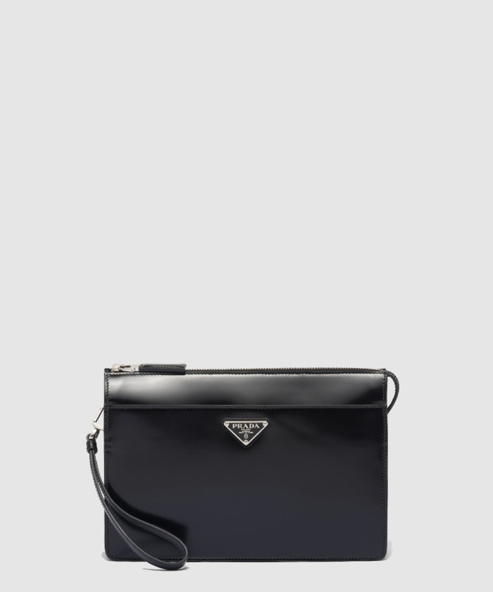 프라다 브러시드 클러치 2VF032