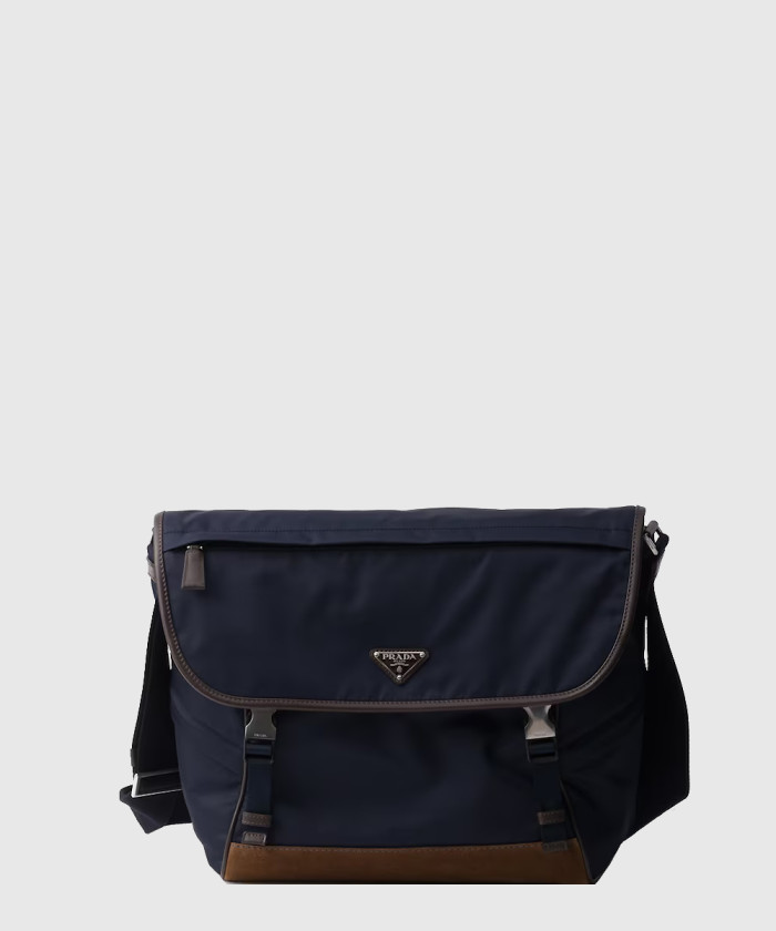 프라다 리나일론 및 사피아노 가죽 숄더백 2VD052