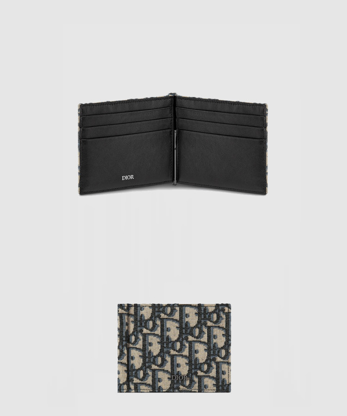 디올 머니 클립 지갑 2ESBH