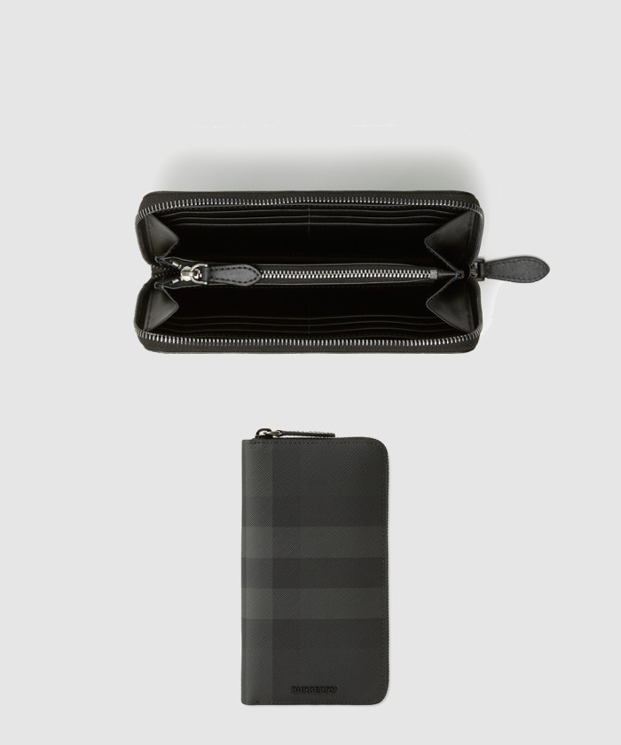 버버리 체크 지퍼 머니클립 8070254