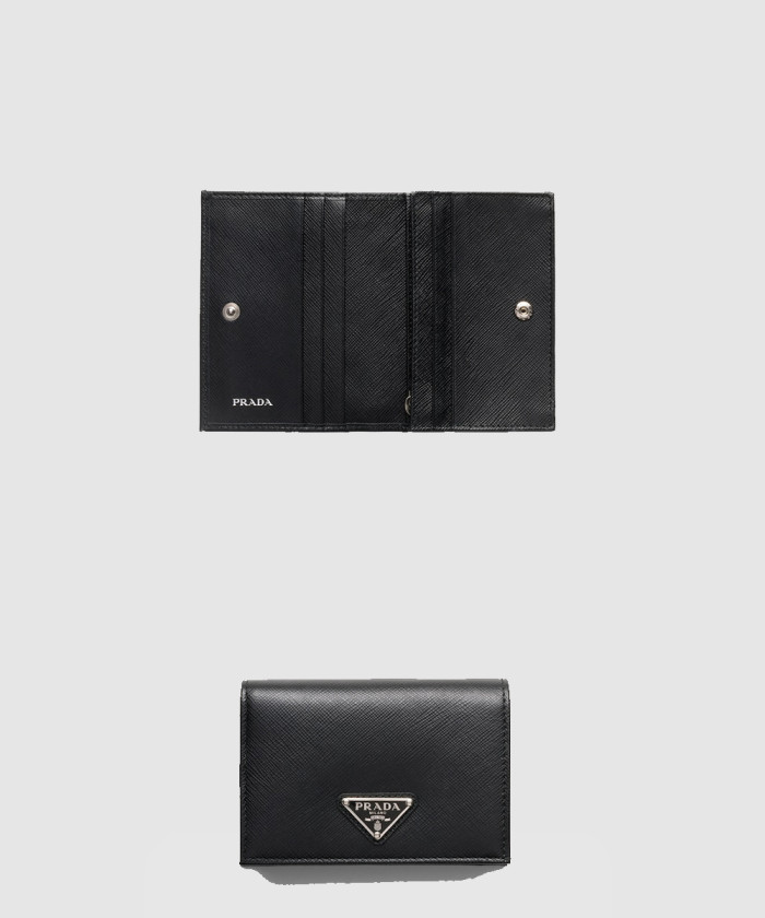 프라다 사피아노 트라이앵글 로고 반지갑 1MV021