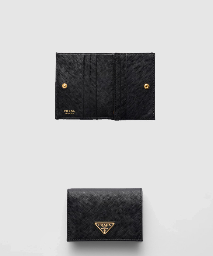 프라다 사피아노 트라이앵글 로고 반지갑 1MV021