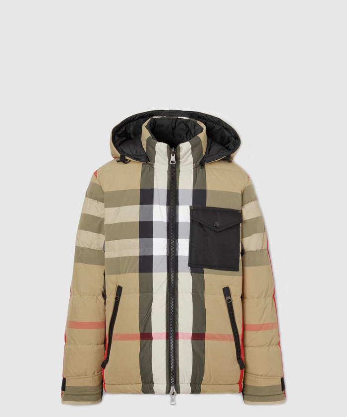 버버리 리버서블 체크 패딩 자켓 80637231